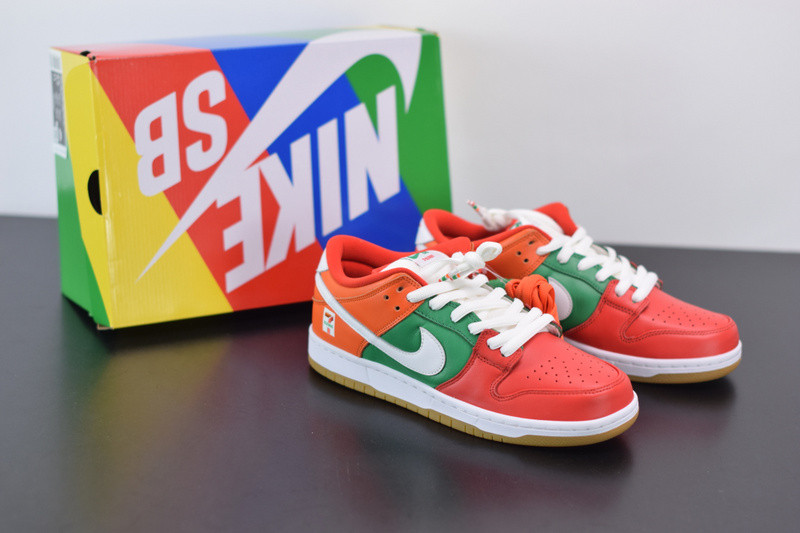 nike dunk low nike red orange green cz5130-600