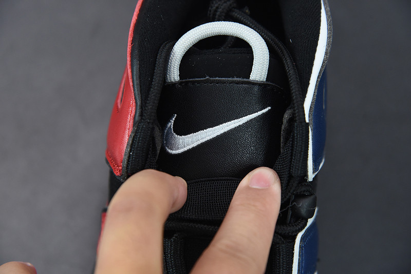 nike air more uptempo gs black red blue dm0017-001