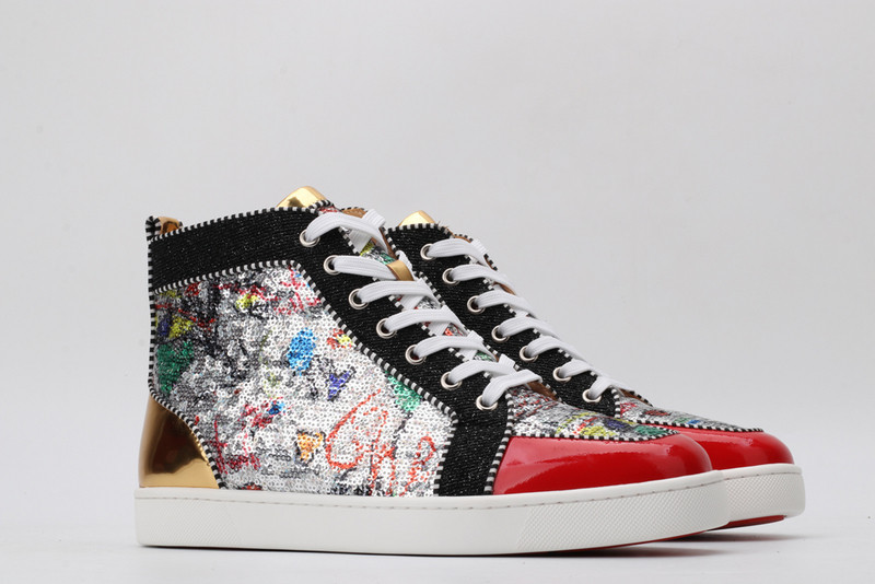 chian louin high top sneaker