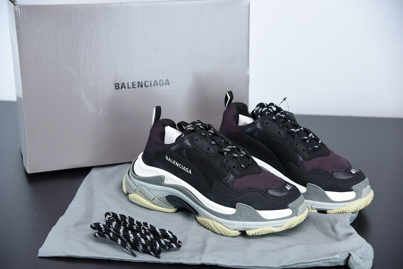 bc triple s trainer black burgundy white 536737 w09oh 1091