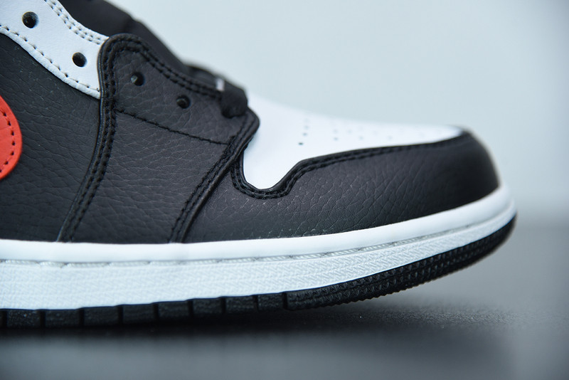 air jordan 1 mid black chile red white 554724-075