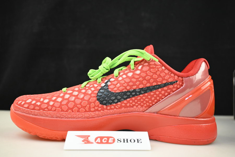 nike kobe 6 protro “reverse grinch” fv4921-600