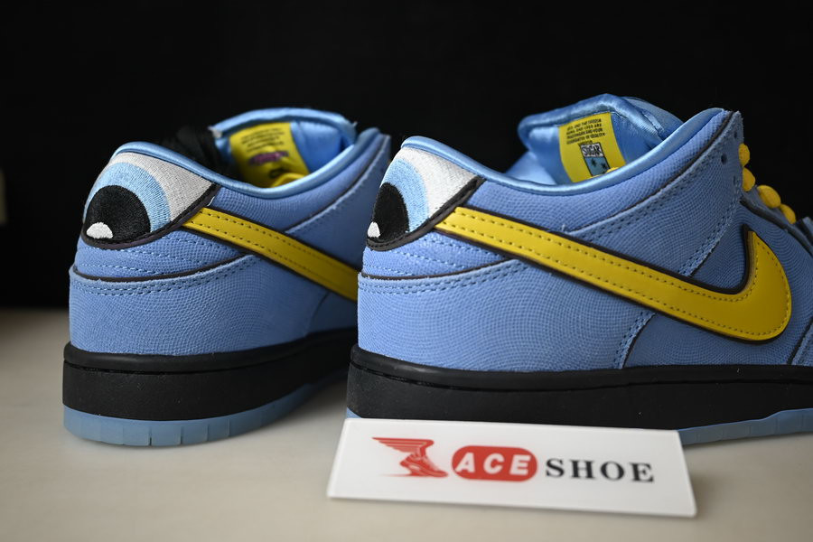 the powerpuff girls x nike sb dunk low “bubbles” fz8320-400