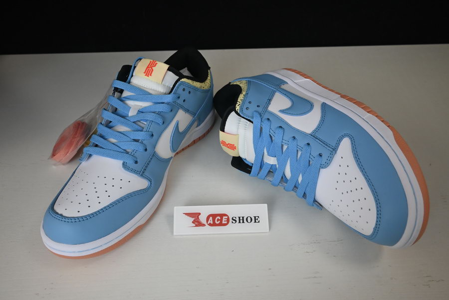kyrie irving x nike dunk low baltic blue white dn4179-400