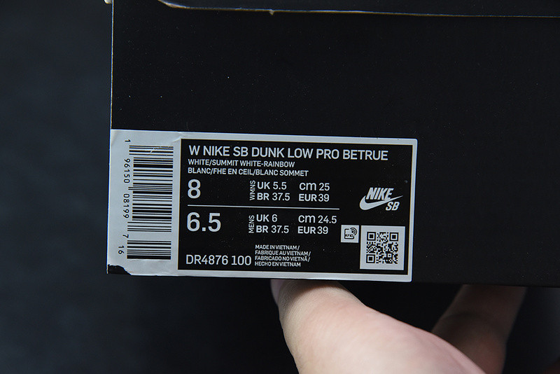 nike sb dunk low “be true” dr4876-100