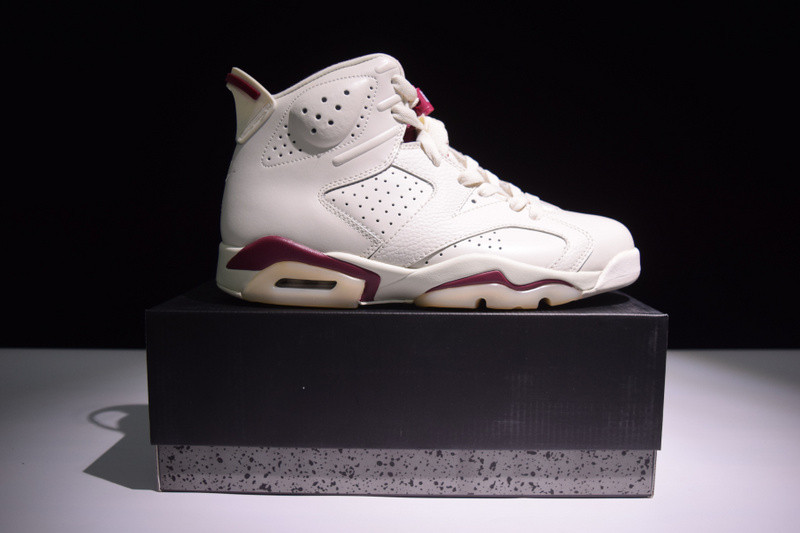 air jordan 6 retro "maroon" 384664-116