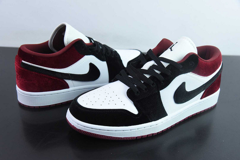 Air Jordan 1 Low SE Velvet Black Gym Red FZ3242-001