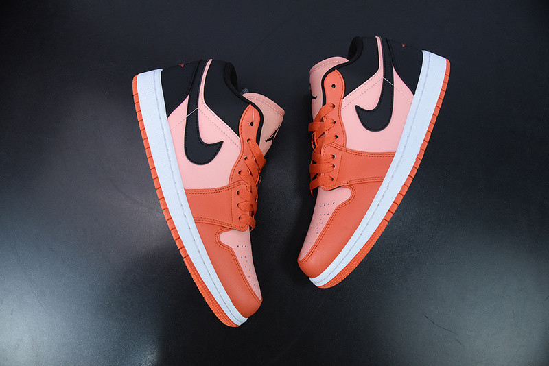air jordan 1 low orange black dm3379-600