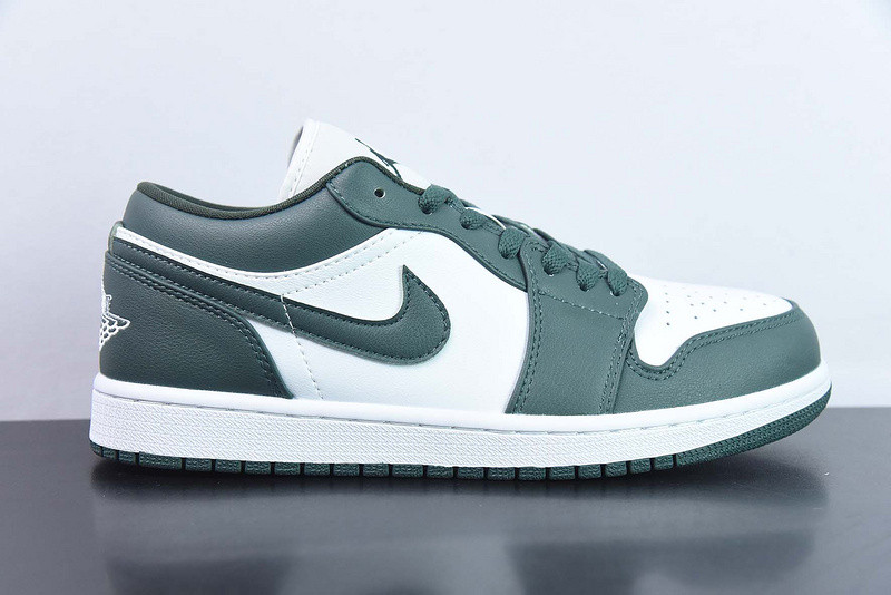 women''s air jordan 1 low "white/green" dc0774-113
