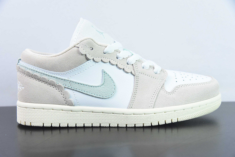 air jordan 1 low gs white pink soft blue dz5356-800