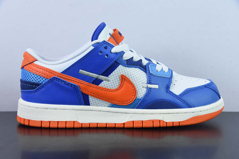 nike dunk low scrap knicks dm0128-100