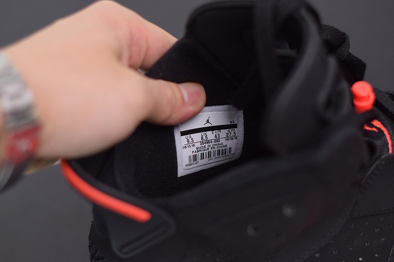 air jordan 6 vi retro og black infrared 2019 384664-060