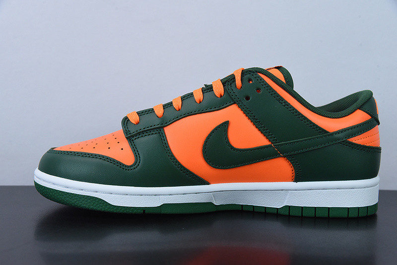 nike dunk low “miami hurricanes” dd1391-300
