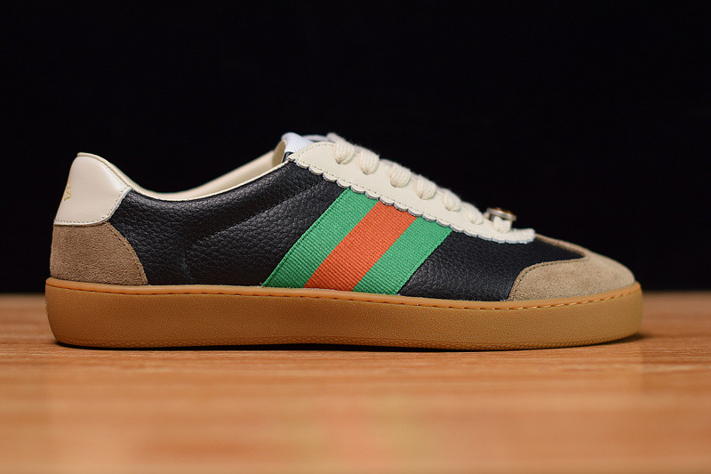 g*u*i jbg leather and suede