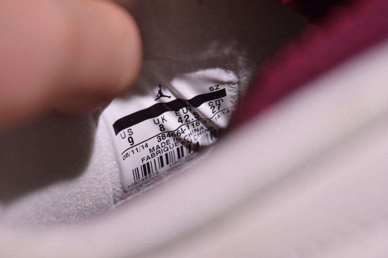 air jordan 6 retro "maroon" 384664-116