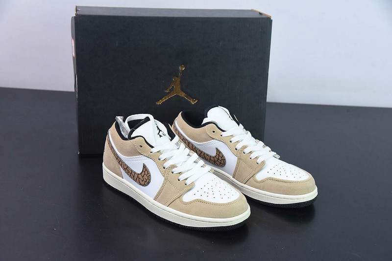 air jordan 1 low brown elephant dz4130-201