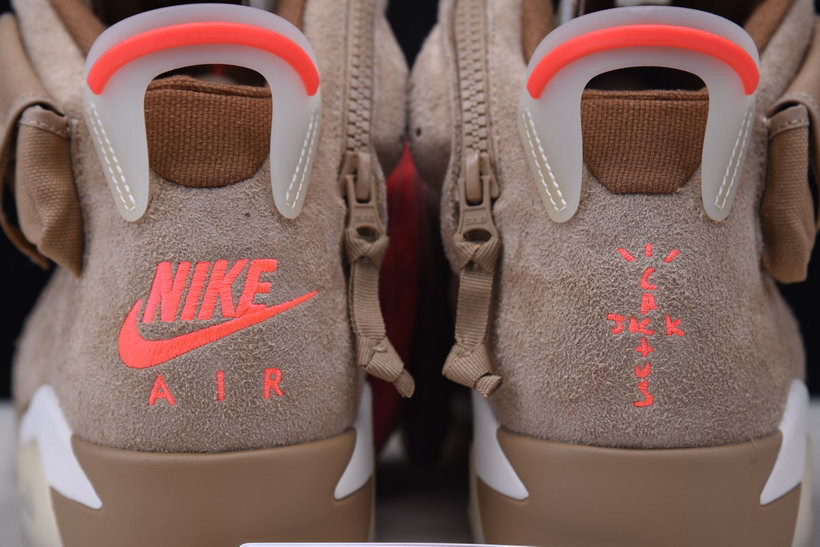 travis scott x air jordan 6 “british khaki ” dh0690-200