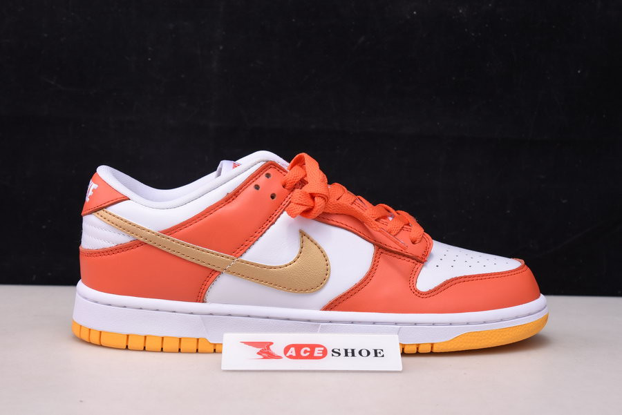 nike dunk low “golden orange” dq4690-800