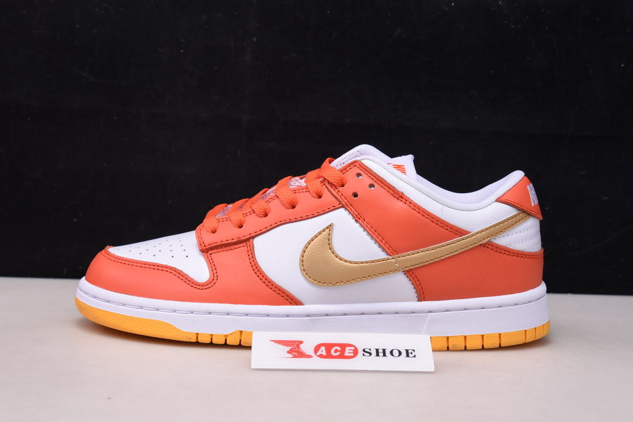 nike dunk low “golden orange” dq4690-800