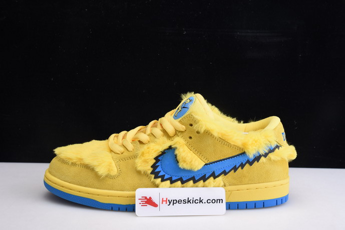 grateful dead x nike sb dunk low “yellow bear” cj5378-700
